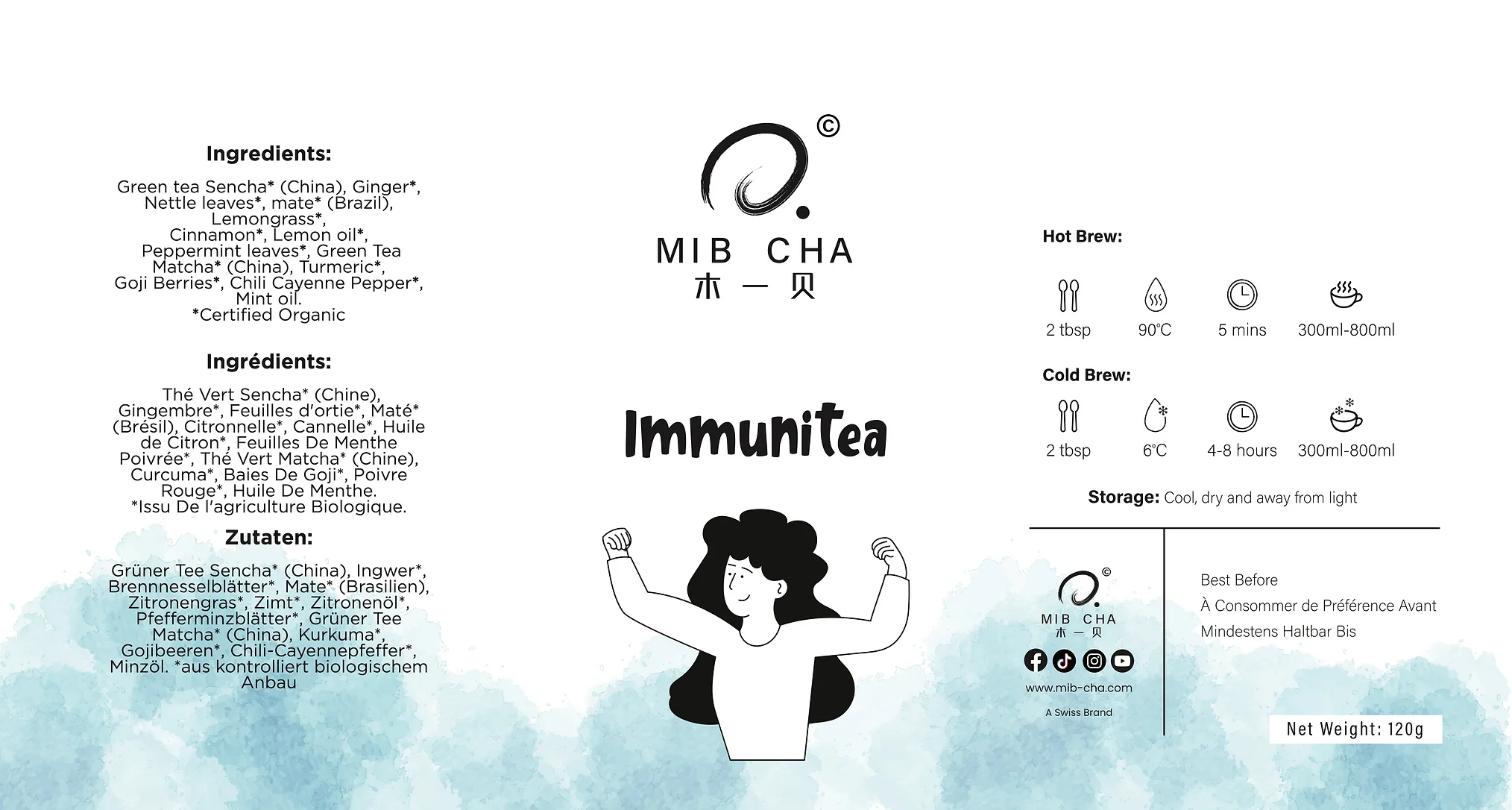 Mibcha immunitea packaging