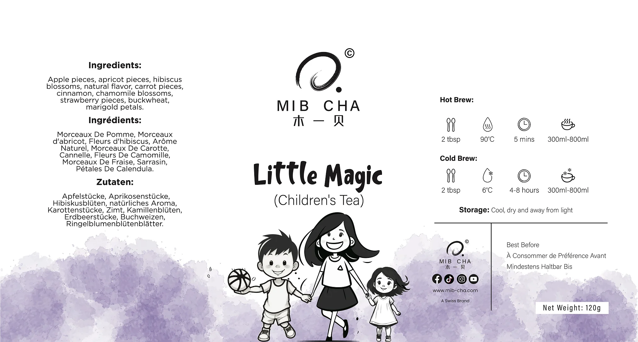 Mibcha Tube packaging